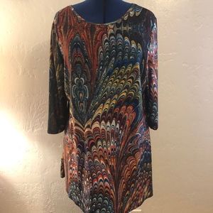 NWT-Simply Aster boat neck blouse, size 2X